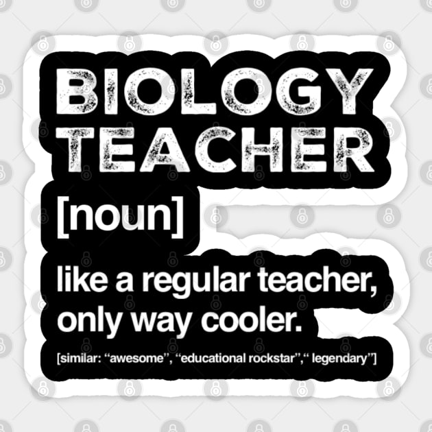 Biology Teacher Job Title Definition Style Career Sticker by Inspire Enclave